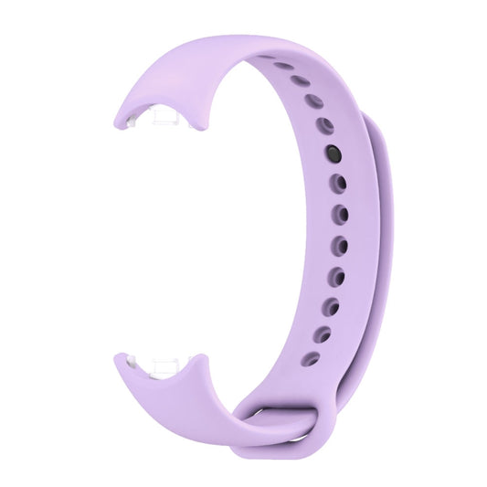 For Xiaomi Smart Band 10 / 9 / 8 Mijobs Solid Color Silicone Watch Band(Taro Purple) by buy2fix