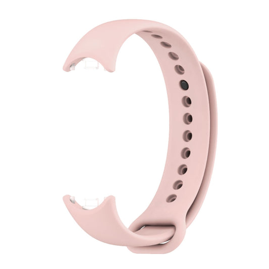 For Xiaomi Smart Band 10 / 9 / 8 Mijobs Solid Color Silicone Watch Band(Pink) by buy2fix