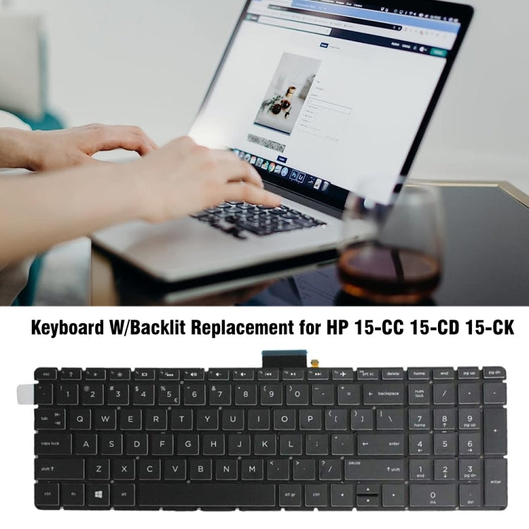 For HP 15-CC / 15-CD / 15-CK US Version Laptop Backlight Keyboard by buy2fix