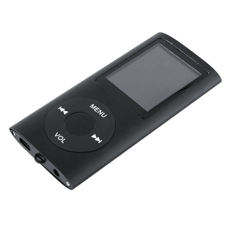 1.8 inch TFT Screen Metal MP4 Player With 16G TF Card+Earphone+Cable(Black) - MP4 Player by buy2fix | Online Shopping UK | buy2fix