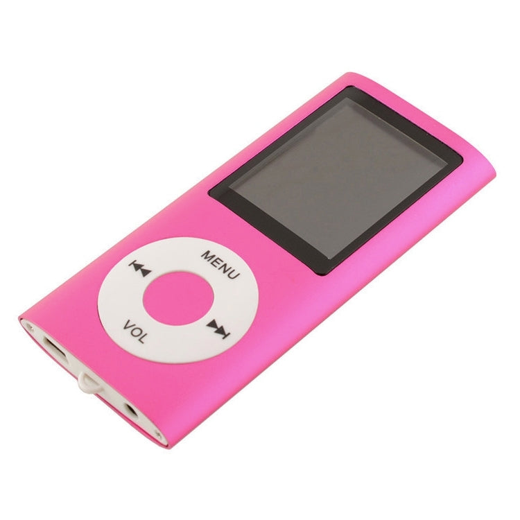 1.8 inch TFT Screen Metal MP4 Player With 16G TF Card+Earphone+Cable(Rose Red) - MP4 Player by buy2fix | Online Shopping UK | buy2fix