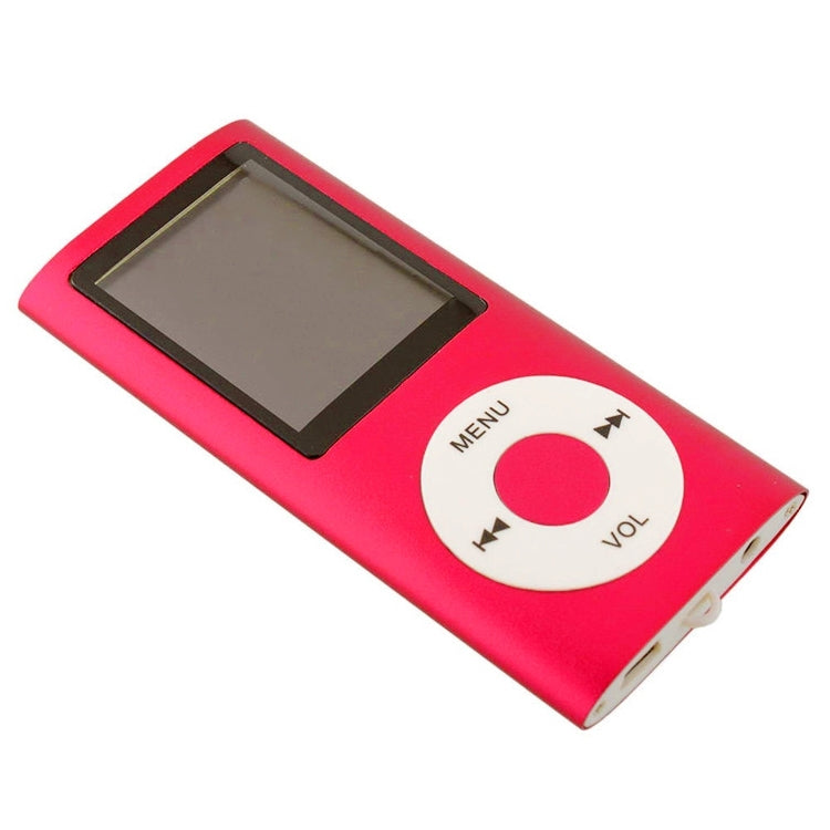 1.8 inch TFT Screen Metal MP4 Player With 16G TF Card+Earphone+Cable(Red) - MP4 Player by buy2fix | Online Shopping UK | buy2fix