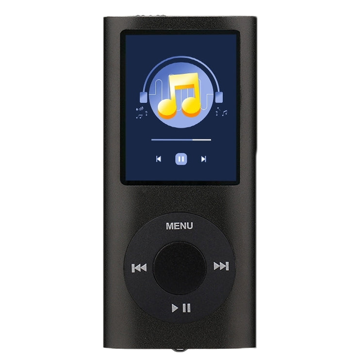 1.8 inch TFT Screen Metal MP4 Player With Earphone+Cable(Black) - MP4 Player by buy2fix | Online Shopping UK | buy2fix