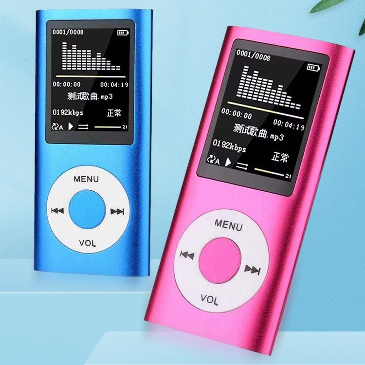 1.8 inch TFT Screen Metal MP4 Player With 16G TF Card+Earphone+Cable(Silver) - MP4 Player by buy2fix | Online Shopping UK | buy2fix