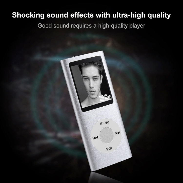 1.8 inch TFT Screen Metal MP4 Player With 16G TF Card+Earphone+Cable(Black) - MP4 Player by buy2fix | Online Shopping UK | buy2fix