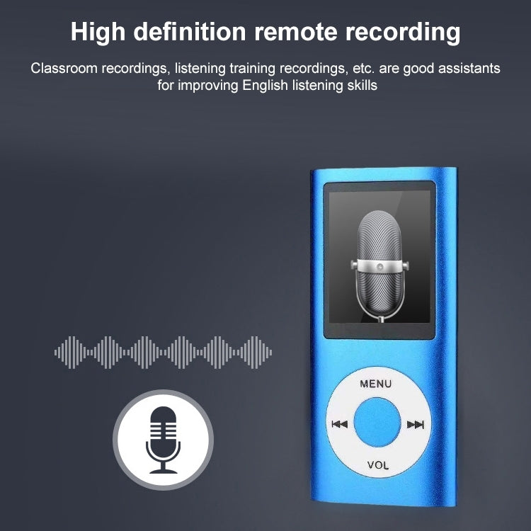 1.8 inch TFT Screen Metal MP4 Player With 16G TF Card+Earphone+Cable(Black) - MP4 Player by buy2fix | Online Shopping UK | buy2fix