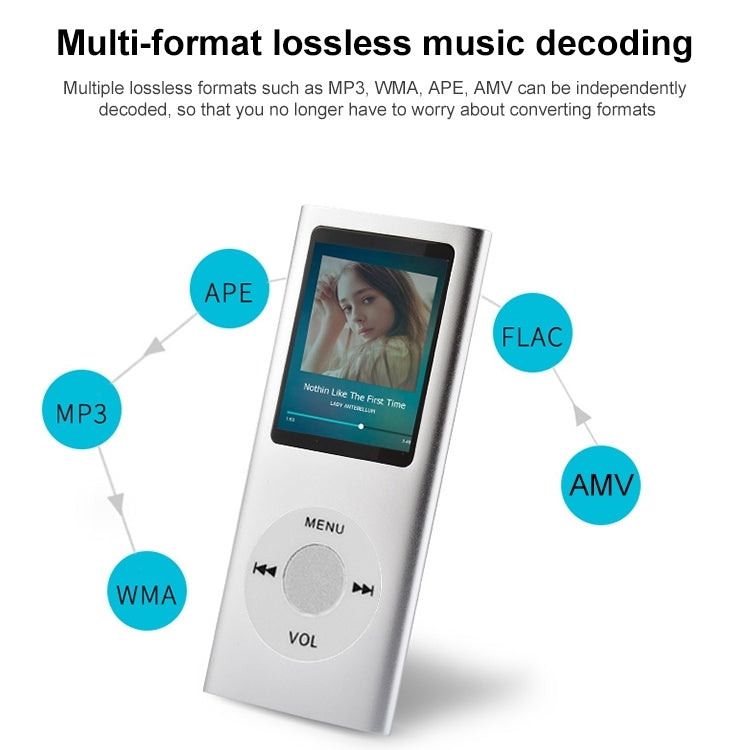 1.8 inch TFT Screen Metal MP4 Player With 16G TF Card+Earphone+Cable(Green) - MP4 Player by buy2fix | Online Shopping UK | buy2fix
