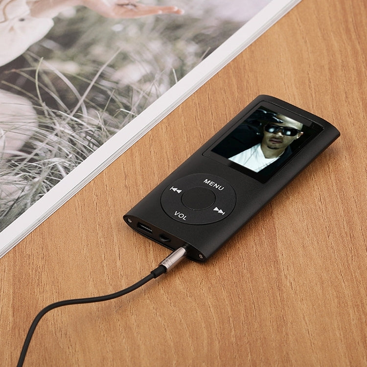 1.8 inch TFT Screen Metal MP4 Player With 16G TF Card+Earphone+Cable(Blue) - MP4 Player by buy2fix | Online Shopping UK | buy2fix
