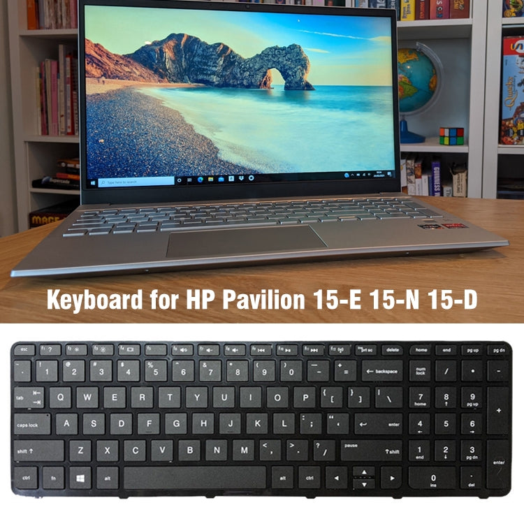 For HP 15-E / 15-N / 15-D Laptop Keyboard with Frame by buy2fix