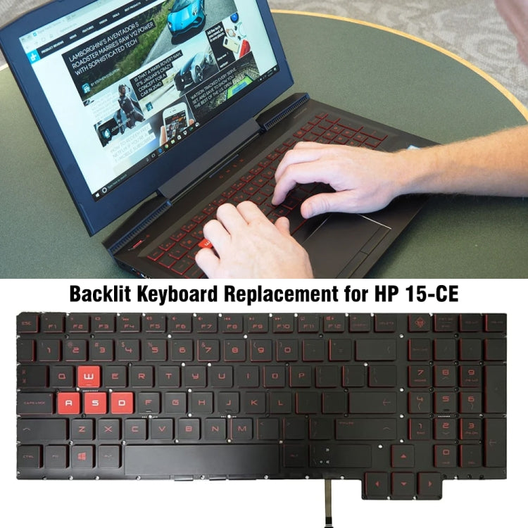 For HP 15-CE US Version Backlit Laptop Keyboard by buy2fix