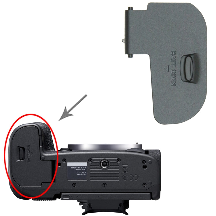 For Canon EOS R6 Original Battery Compartment Cover - Battery Cover by buy2fix | Online Shopping UK | buy2fix