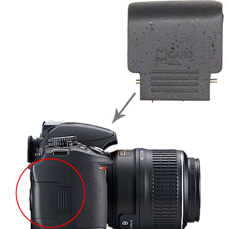 For Nikon D3100 SD Card Slot Compartment Cover by buy2fix