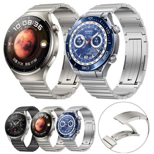 22mm Bamboo Joint Titanium Metal Watch Band(Silver) by buy2fix