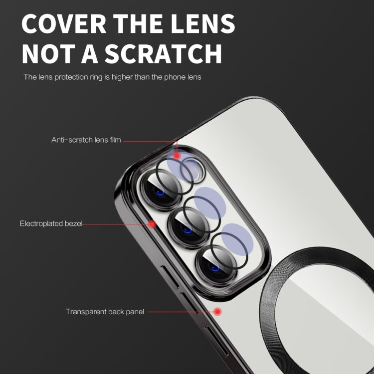 For Samsung Galaxy S20 FE CD Texture Plating TPU MagSafe Phone Case with Lens Film(Brown) by buy2fix