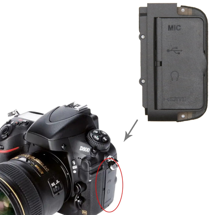 For Nikon D800 Camera USB Cover by buy2fix