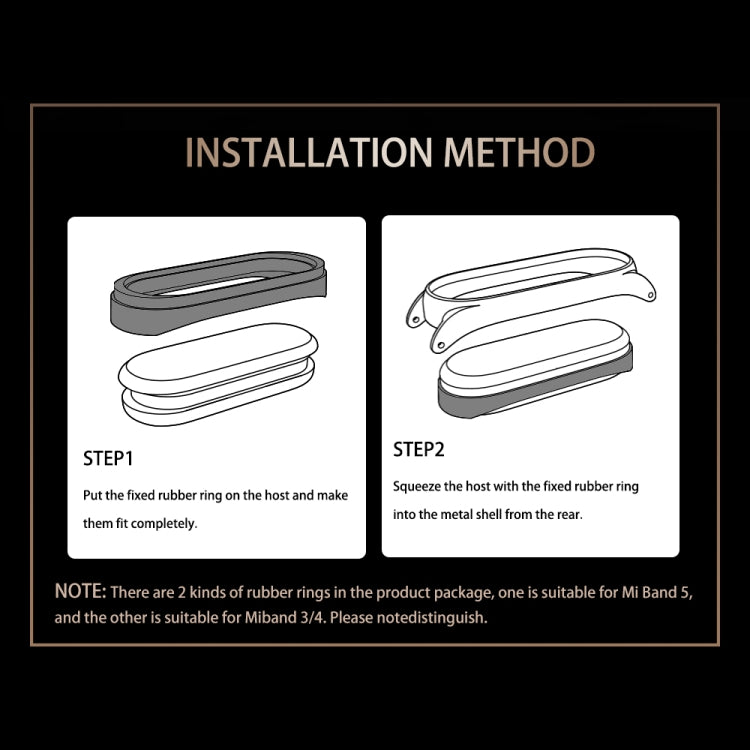 For Xiaomi Mi Band 8 Mijobs CS Case Milan Buckle Metal Watch Band(Rose Gold) by MIJOBS