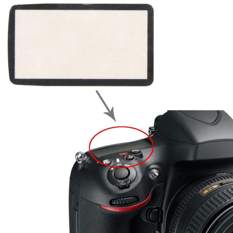 For Nikon D800 Top Cover Shoulder LCD Outer Lens - LCD Screen by buy2fix | Online Shopping UK | buy2fix
