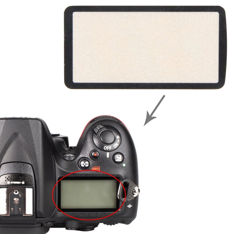 For Nikon D7200 Top Cover Shoulder LCD Outer Lens by buy2fix