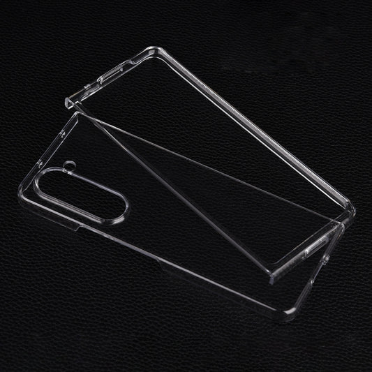 For Samsung Galaxy Z Fold5 Transparent PC Shockproof Phone Case by buy2fix