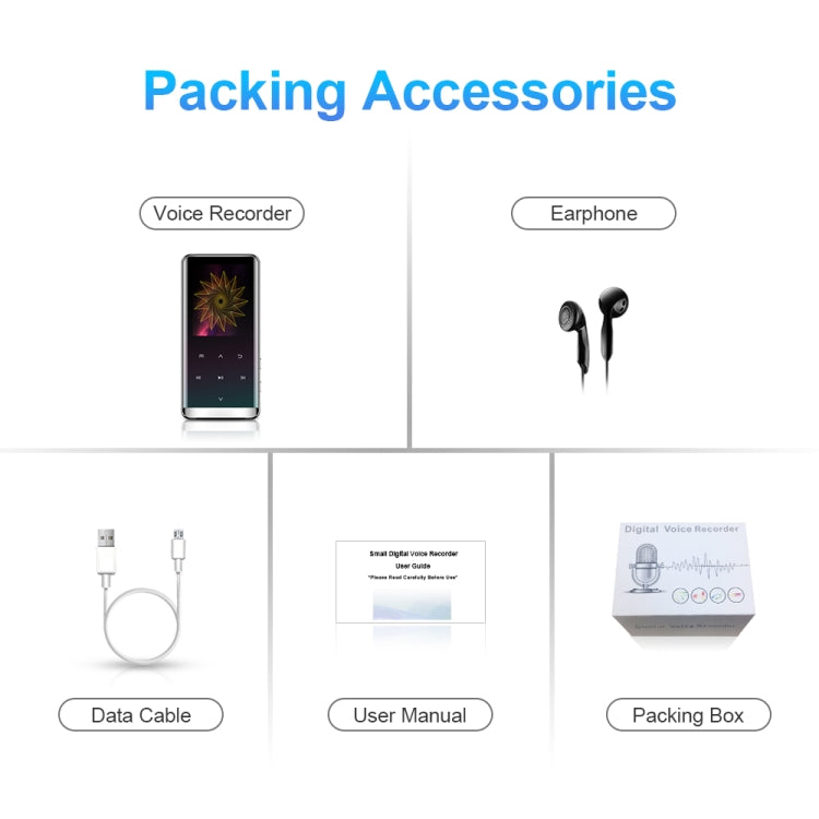 JNN M13 1.8 Inch LCD Screen Touch HiFi MP3 Player, Memory:4GB(Without Bluetooth) by JNN