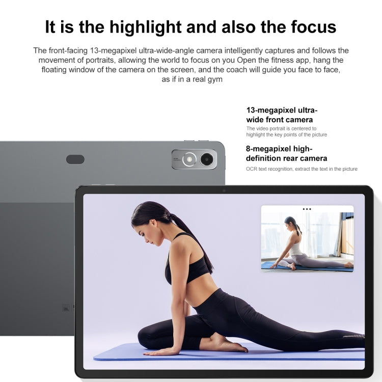 Lenovo Pad Pro 12.7 inch WiFi Tablet, 8GB+256GB, Android 13, Qualcomm Snapdragon 870 Octa Core, Support Face Identification(Dark Grey) by Lenovo