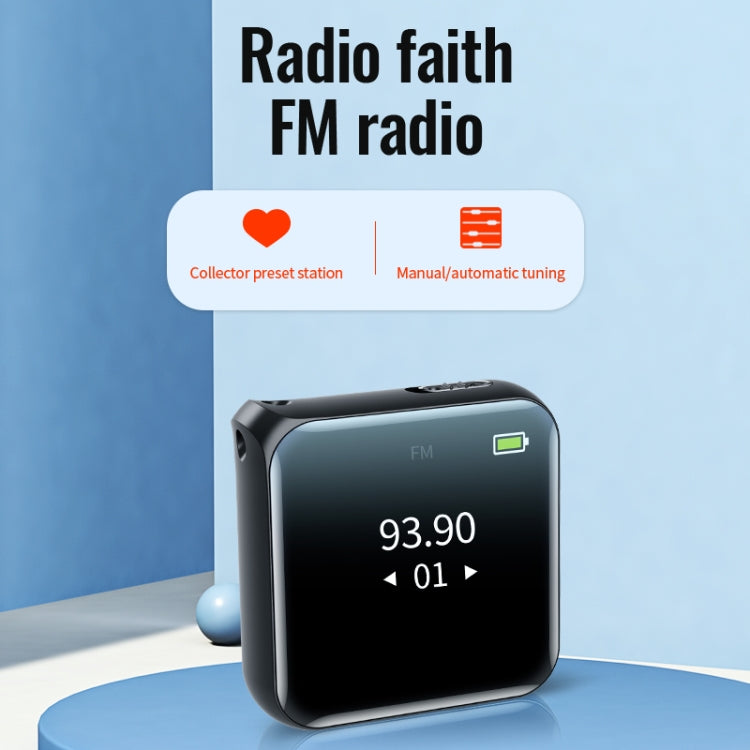 JNN M30 1.44 inch HD Screen Noise Reduction Control MP3 E-Book Player, Memory:128G by JNN