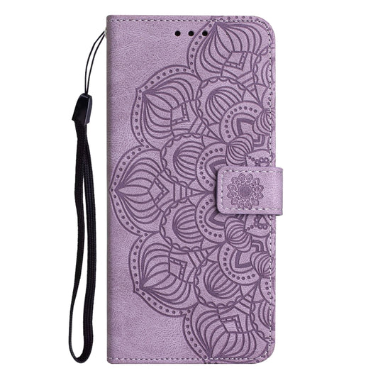 For Samsung Galaxy S23 FE 5G Mandala Embossed Flip Leather Phone Case(Purple) by buy2fix