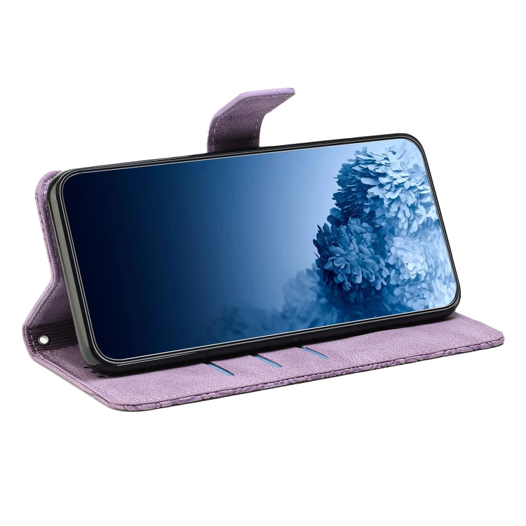For Samsung Galaxy S23 FE 5G Mandala Embossed Flip Leather Phone Case(Purple) - Galaxy S23 FE 5G Cases by buy2fix | Online Shopping UK | buy2fix