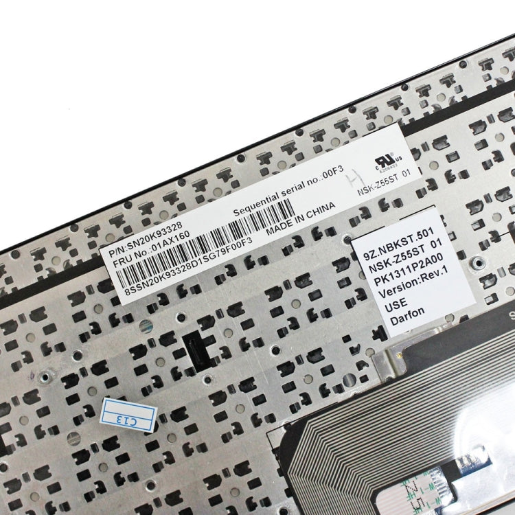 For Lenovo IBM ThinkPad E570 E575 US Version Laptop Keyboard - Lenovo Spare Parts by buy2fix | Online Shopping UK | buy2fix