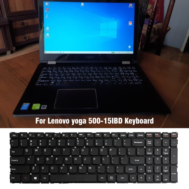 For Lenovo Yoga 500-15IBD US Version Laptop Keyboard - Lenovo Spare Parts by buy2fix | Online Shopping UK | buy2fix