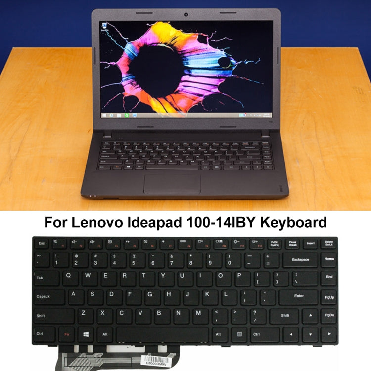 For Lenovo IdeaPad 100-14IBY US Version Laptop Keyboard - Lenovo Spare Parts by buy2fix | Online Shopping UK | buy2fix