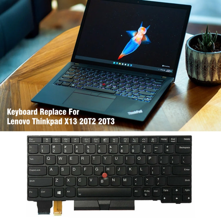 For Lenovo ThinkPad X13 20T2 20T3 20UF US Version Backlight Laptop Keyboard by buy2fix
