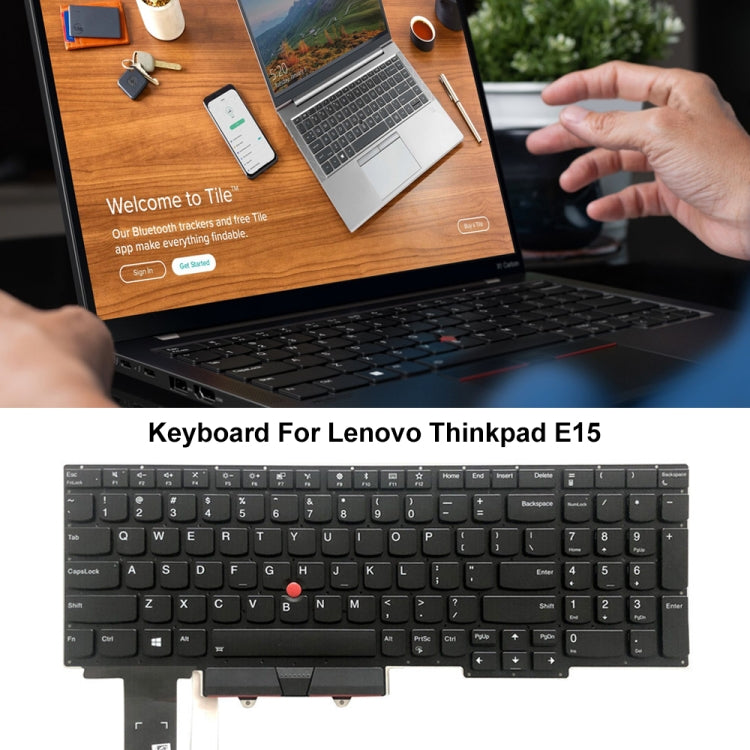 For Lenovo Thinkpad E15 US Version Backlight Laptop Keyboard by buy2fix