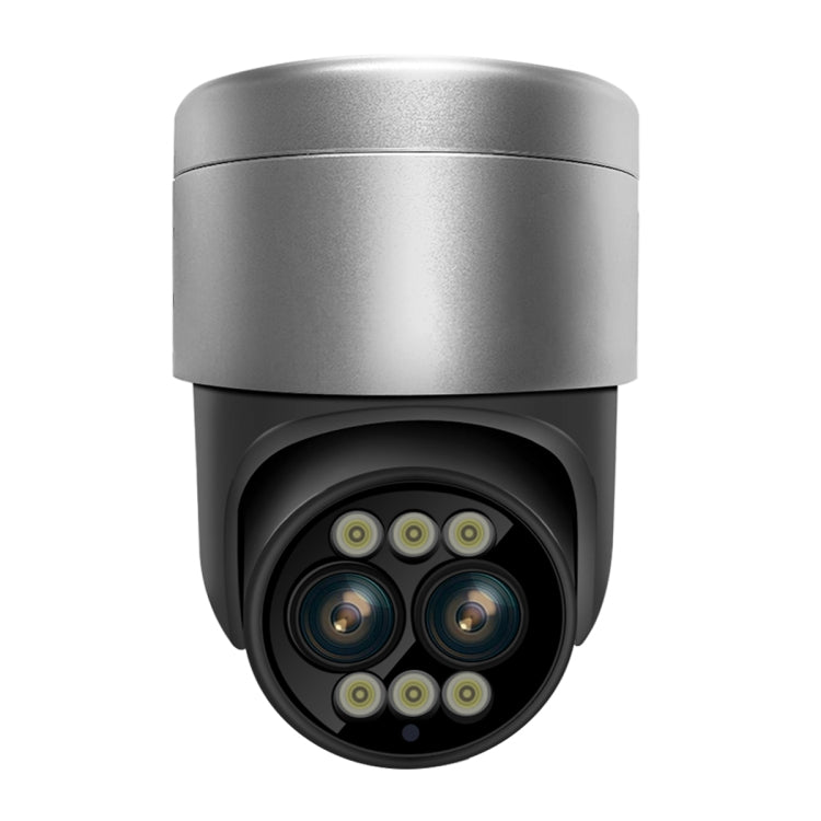 ESCAM G03 2x4MP Dual Lens Zoom 8X Dual Light Source WiFi Camera Support Two-way Voice & Motion Detection(UK Plug) - Wireless Camera by ESCAM | Online Shopping UK | buy2fix
