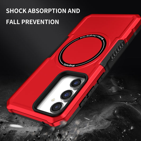 For Samsung Galaxy S23 FE MagSafe Shockproof Armor Phone Case(Red) by buy2fix