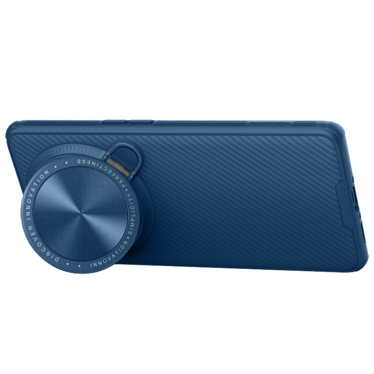 For OPPO Find X6 Pro NILLKIN Black Mirror Prop CD Texture Mirror Phone Case(Blue) - OPPO Cases by NILLKIN | Online Shopping UK | buy2fix