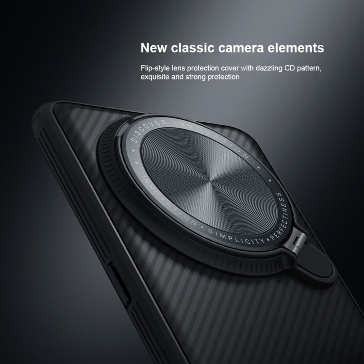 For OPPO Find X6 Pro NILLKIN Black Mirror Prop CD Texture Mirror Phone Case(Blue) - OPPO Cases by NILLKIN | Online Shopping UK | buy2fix