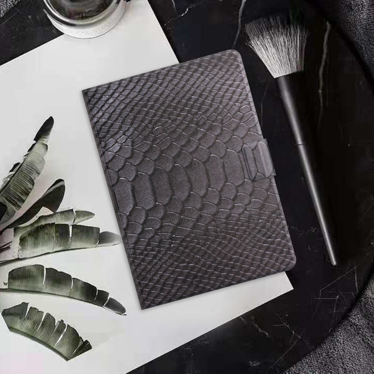 For Amazon Kindle Fire Max 11 Crocodile Texture Smart Leather Tablet Case(Black) by buy2fix