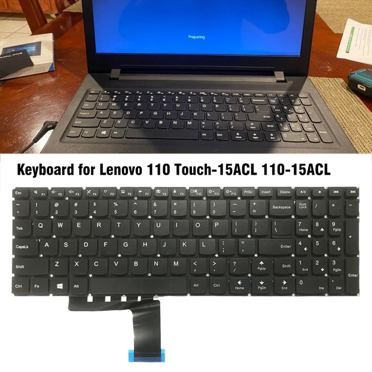 For Lenovo 110 Touch-15ACL / 110-15ACL Laptop Keyboard - Lenovo Spare Parts by buy2fix | Online Shopping UK | buy2fix