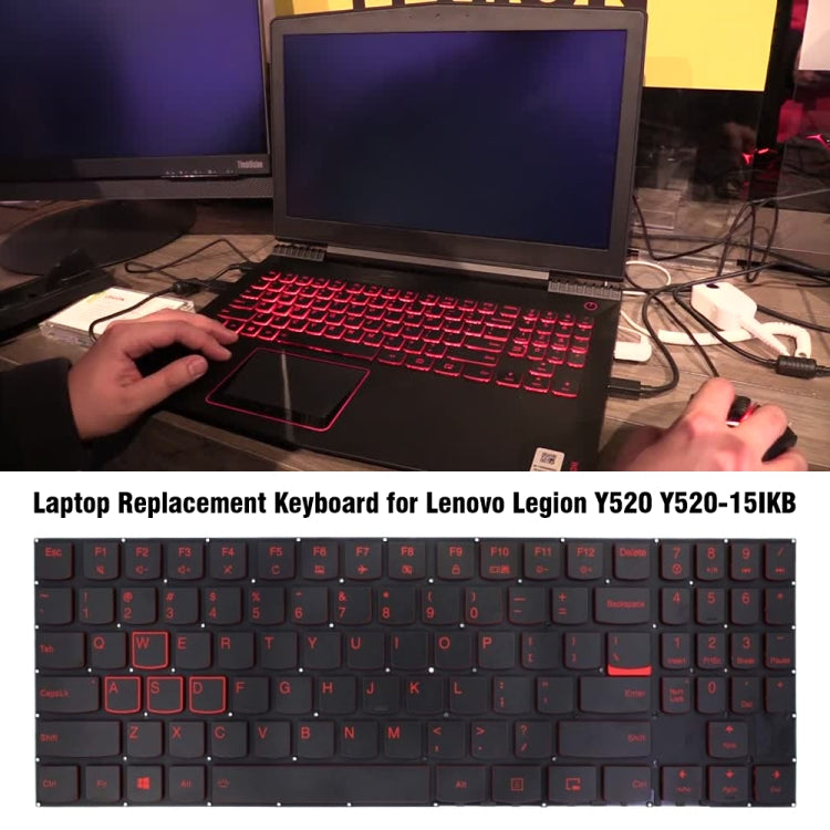 For Lenovo Legion Y520 Y520-15IKB Laptop Keyboard - Lenovo Spare Parts by buy2fix | Online Shopping UK | buy2fix