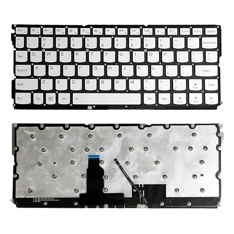 For Lenovo Yoga 900S-12ISK US Version Laptop Keyboard(Silver) - Lenovo Spare Parts by buy2fix | Online Shopping UK | buy2fix