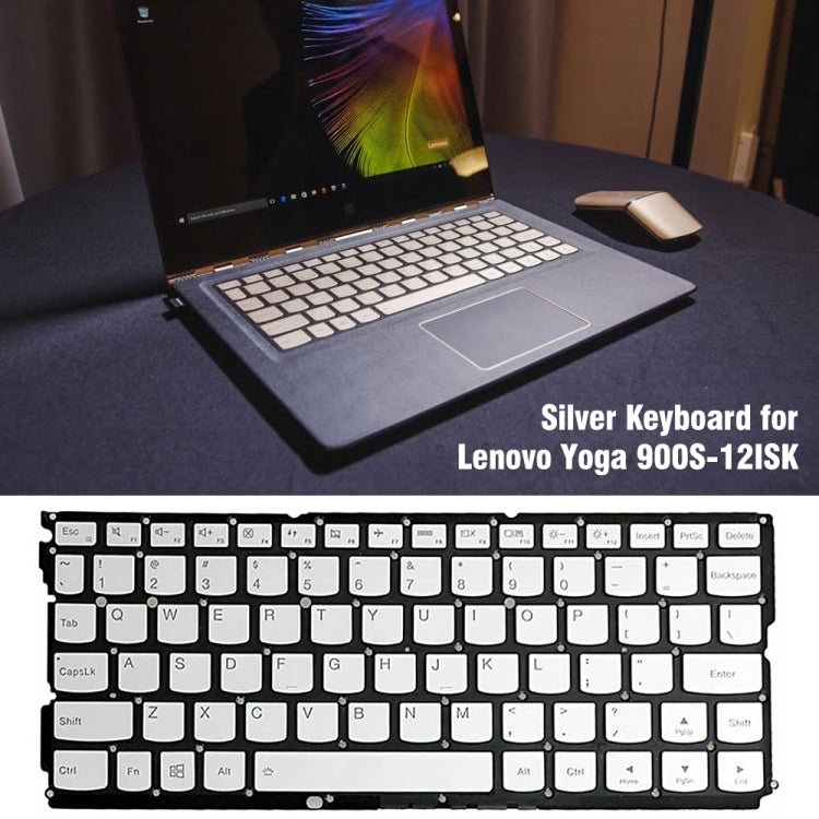 For Lenovo Yoga 900S-12ISK US Version Laptop Keyboard(Silver) by buy2fix