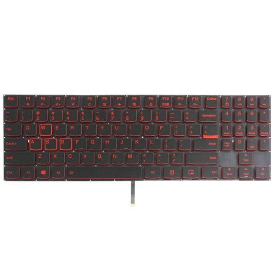 For Lenovo Y520 US Version Backlight Laptop Keyboard(Red Word) - Lenovo Spare Parts by buy2fix | Online Shopping UK | buy2fix