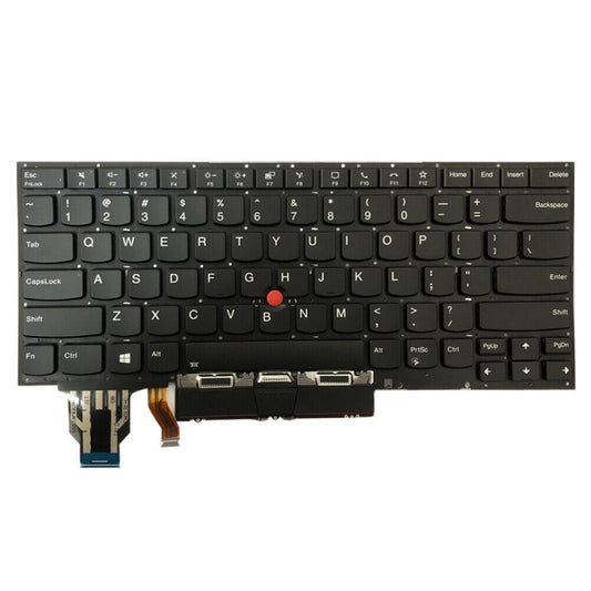 For Lenovo ThinkPad X1 Yoga 4th Gen 20QF US Version Backlight Laptop Keyboard with Touchpad Button(Black) by buy2fix