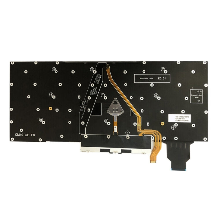 For Lenovo ThinkPad X1 Yoga 4th Gen 20QF US Version Backlight Laptop Keyboard with Touchpad Button(Black) - Lenovo Spare Parts by buy2fix | Online Shopping UK | buy2fix