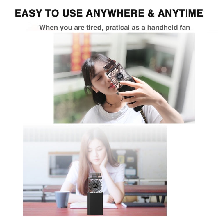 Perfume Shape Portable Fan Hidden Blade Fan(White) by buy2fix