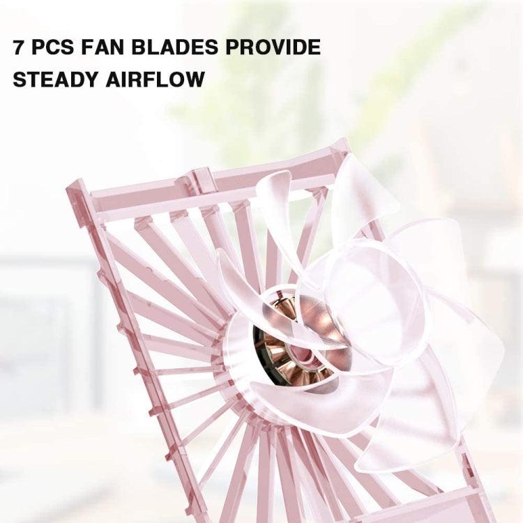 Perfume Shape Portable Fan Hidden Blade Fan(Pink) - Electric Fans by buy2fix | Online Shopping UK | buy2fix