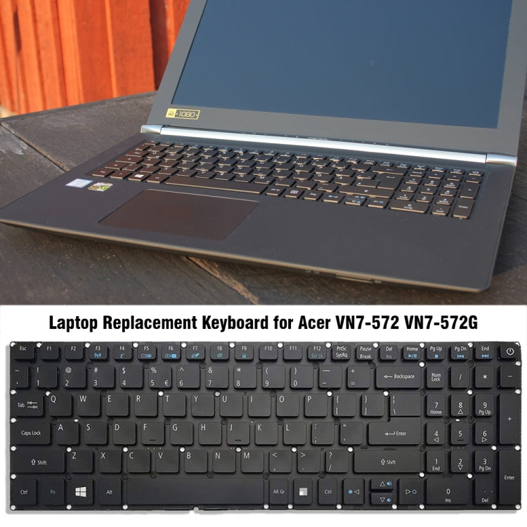 For Acer VN7-572 / VN7-572G Laptop Keyboard - Replacement Keyboards by buy2fix | Online Shopping UK | buy2fix