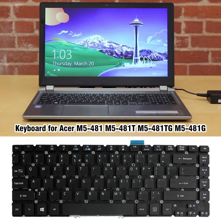 For Acer M5-481 / M5-481T Laptop Keyboard by buy2fix