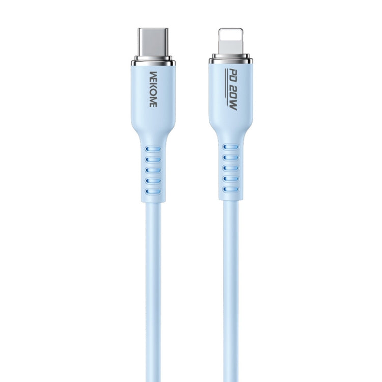 WK WDC-10 PD 20W USB-C/Type-C to 8 Pin Silicone Data Cable, Length: 1.2m(Blue) - 2 in 1 Cable by WK | Online Shopping UK | buy2fix